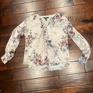 New floral White House black market Top